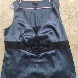 Beautiful Beaded Satin Top